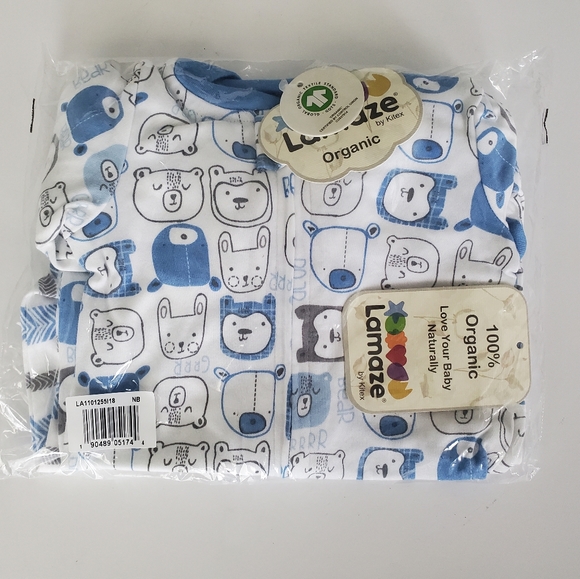 NWT Lamaze Baby Boy Organic Cotton 2 Pack Sleeper - Picture 3 of 4